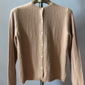Ralph Lauren Camel Button Up Sweater